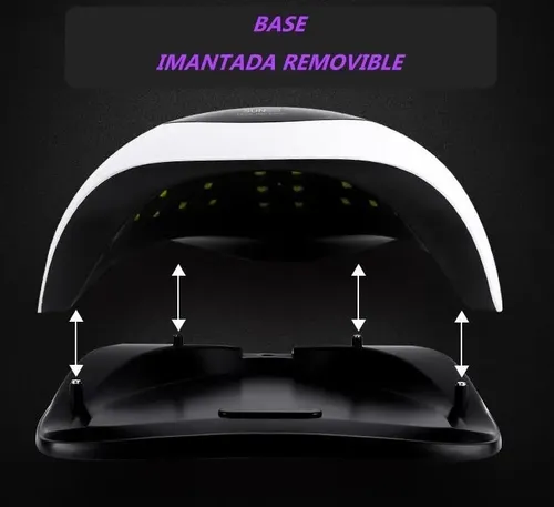 Cabina Uñas Uv 36 KM-LUV01 Etheos Led Manicura Esculpidas Profesional Portat Color Blanco