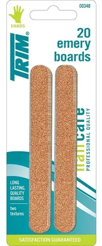 Lima Plana Trim para Uñas, Recta y Lisa, Pack de 20 Unidades