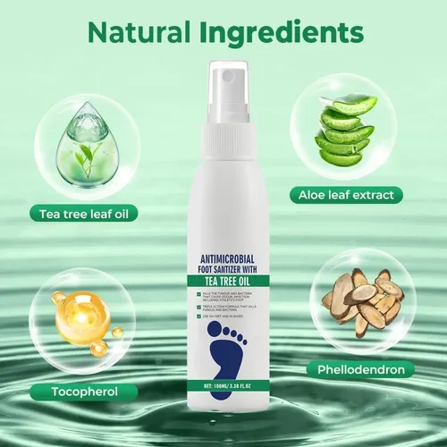 Spray Antihongos Pies Aceite Árbol Té Mal Olor 100ml