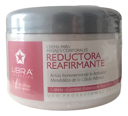 6 Crema Masajes Reductora Y Reafirmante 250g Libra Cosmetica