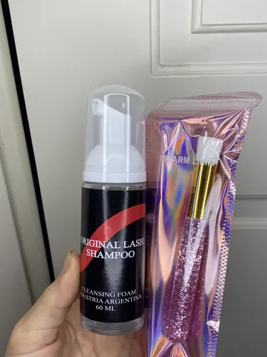 Original Lash Shampoo Espuma Pestaña 60ml+ Brocha Limpiadora
