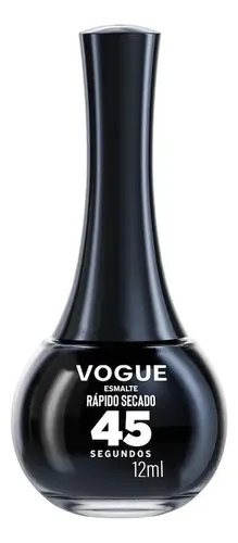 Esmalte Rápido Secado Noche Estrellada Negro 12ml Vogue