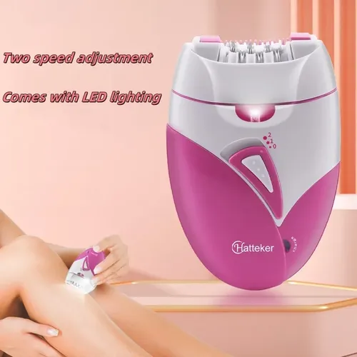 Depiladora Eléctrica Recargable Hatteker Mujer Pink