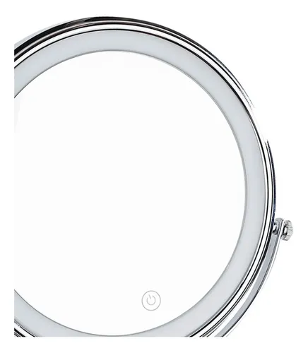 Espejo Extensible De Pared Doble Cara Luz Led Maquillaje X3