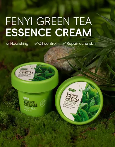 Fenyi Green Tea Essence Cream – Reparación De Acné 40g