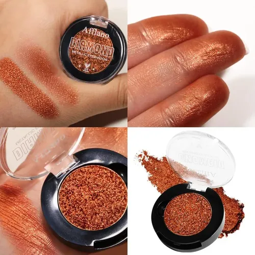 Paleta De Sombras Metálicas Afflano Naranja-rojo 22h