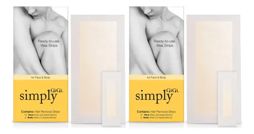 Tiras De Cera Gigi Simply Listas Para Usar, 18 Tiras (paquet