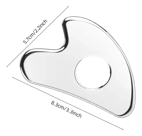 Herramienta Gua Sha Facial Metal Corazón Para Masaje