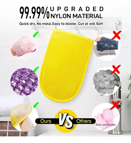 Guantes Exfoliantes Riuota 3 Piezas Para Piel Suave Y