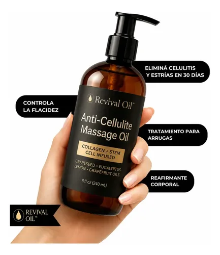 2 Revival Oil Aceite Anticelulitico Masajes 240ml