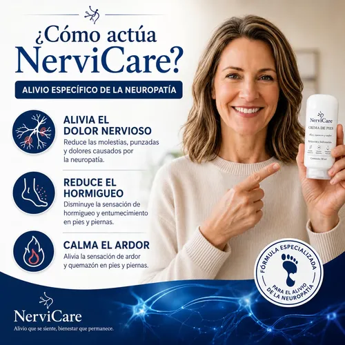 X3 Crema Pies Nervicare Alivio Ardor Hormigueo Dolor