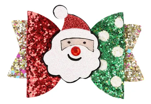 Lazos Para El Pelo Navideños, Accesorios Para El Papá Noel