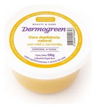 Dermogreen Cera Depilatoria Vegetal Miel Camomilla 200g