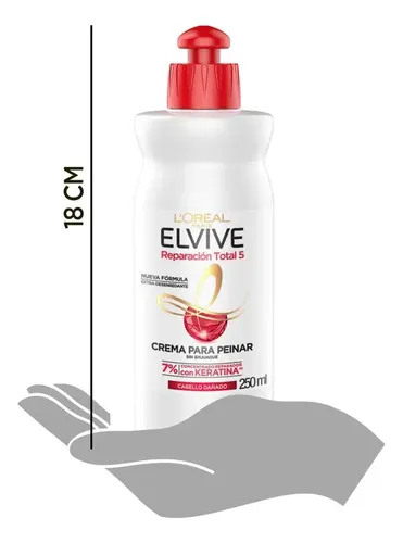 Crema Para Peinar Elvive Reparación Total 5 Sin Sal – 250ml