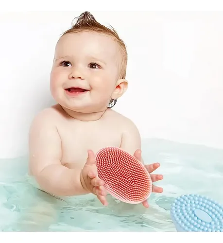 Cepillo Champú Silicona 2 En 1 Masaje Capilar Y Baño