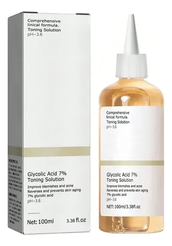 P/j Tónico Facial Ácido Glicólico 7% Exfoliante 100ml Todo