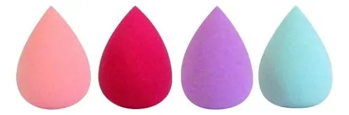 Jessamy Mini Blenders Gota 3D Cisne x4 Esponjas Maquillaje Látex