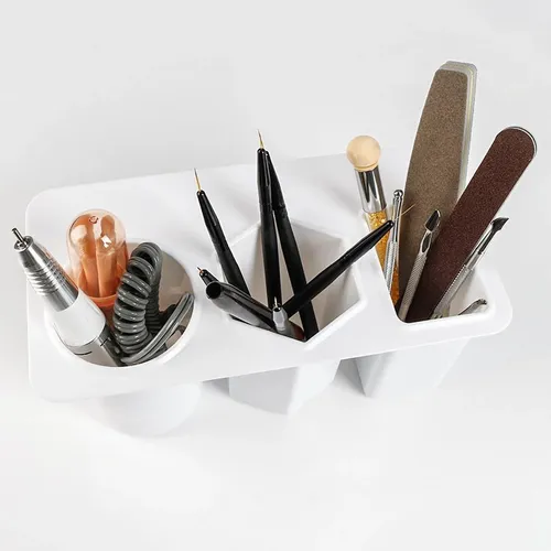 Organizador De Mesa Para Brochas De Maquillaje Negro