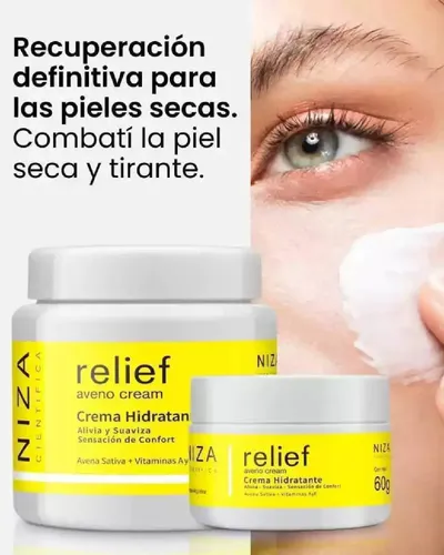 Crema Facial Niza Cientifica Aveno Relief 60g Día Noche Todo Tipo Piel