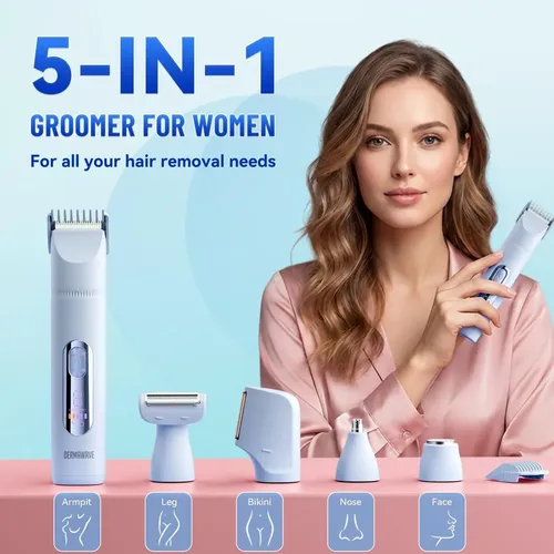 Recortadora Elaactrica Bikini 5en1 Dermawave Para Mujeres