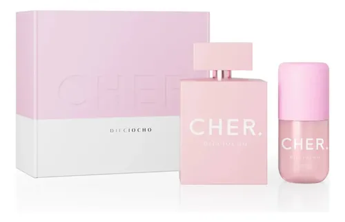 Set Perfume Mujer Cher Dieciocho 100 Ml Edp + Body Splash