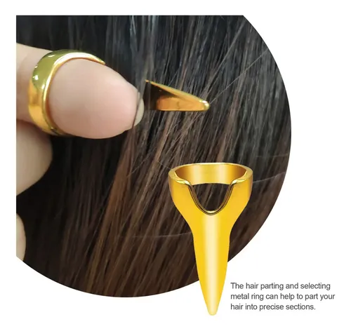 Ba Anillo De Corte De Pelo Para Trenzar Pelo De Metal, 20