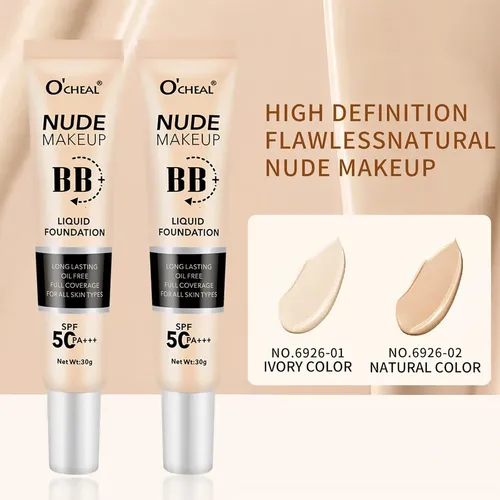 Bb Cream O’cheal Natural Spf 50+ Hidratante Mate