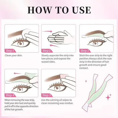 Tiras De Cera Para Cejas Beauty7 Fit Plus Volum, Sombrero Fa
