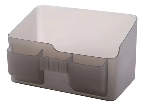 Organizador con Módulos Art Home de Plástico Gris con 4 Compartimentos