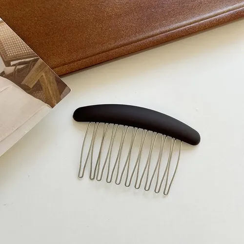 Set De 3 Pinzas De Pelo De Acrílico Mate, Accesorios Para Ca