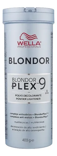 Polvo Wella Blondor Plex 9 Decolorante 400gr Anticobrizo 6c