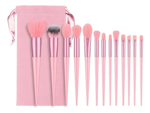 Set De Brochas De Maquillaje Lan Siyi, 13 Piezas, Nylon Soft