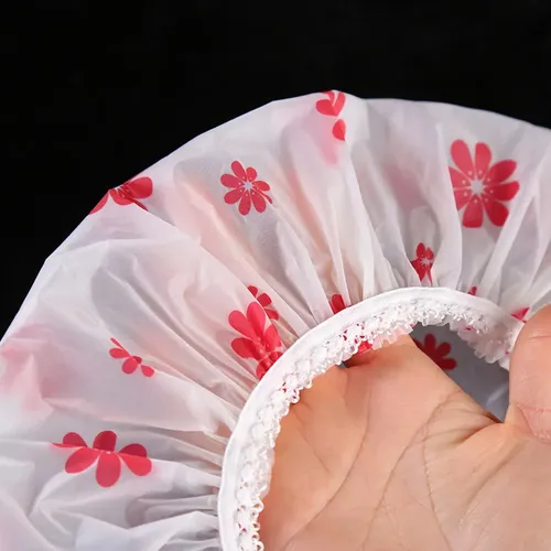 Juego 4 Gorros De Baño Impermeables Con Encaje ~