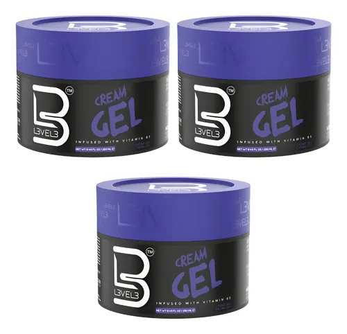Level 3 Gel En Crema Con Infusión De Vitamina B5 250g X3