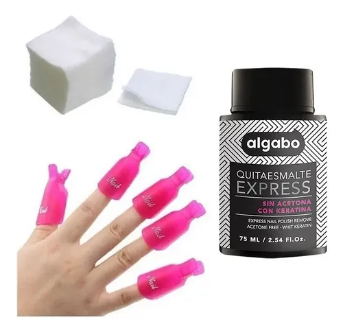 Kit Profesional Para Remover Esmalte Semi con Líquido OPI y 1000 Wipes