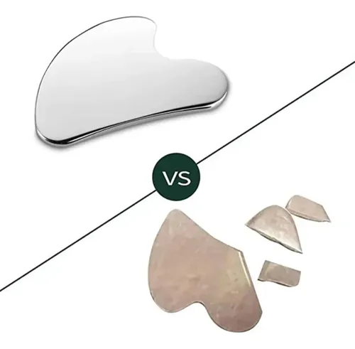 Piedra Gua Sha De Acero Inoxidable For Masaje Facial,