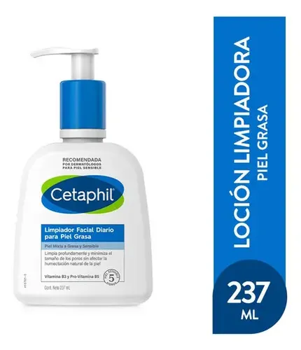 Loción Limpiadora Cetaphil para piel grasa/normal de 237mL