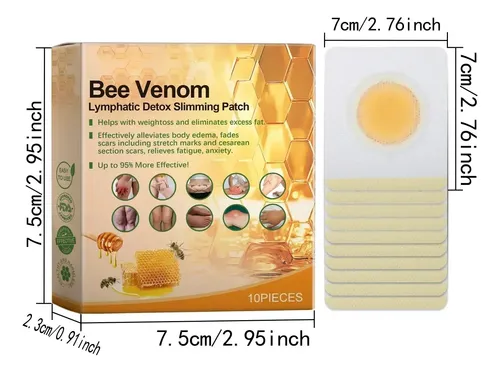 Parche Para El Vientre Bee Patch, 30 Unidades, Que Quema Gra