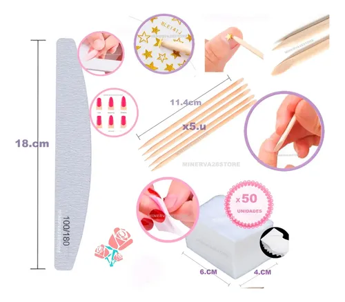 Kit Tips Soft Gel Paris Night X100 Kapping Gel Lampara Uvled