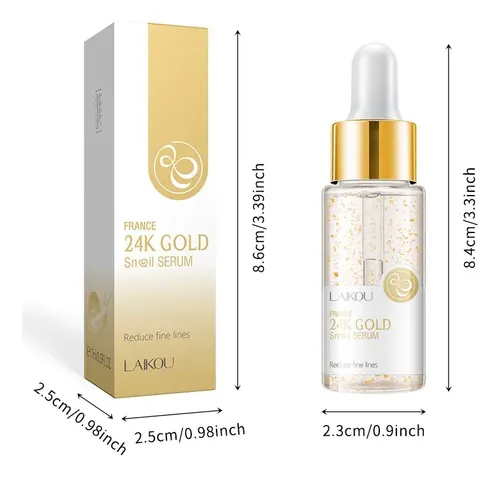 Sérum Facial Laikou Caracol 24k Gold 17ml Normal Día/noche