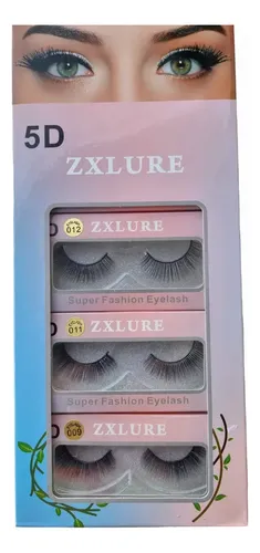Pestañas Postizas 5D Livianas Zxiure 12 Pares Volumen y Definición