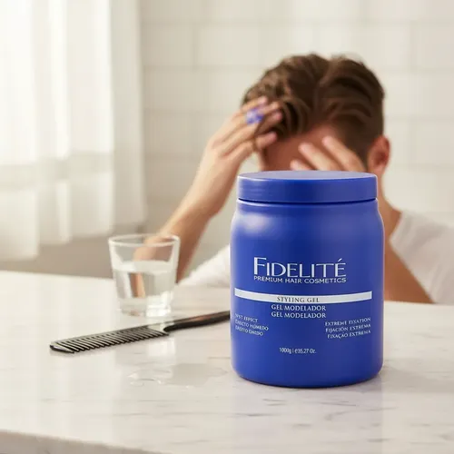 Gel Fijación Extrema Barbería Peluquería X 1000 Gr Fidelite