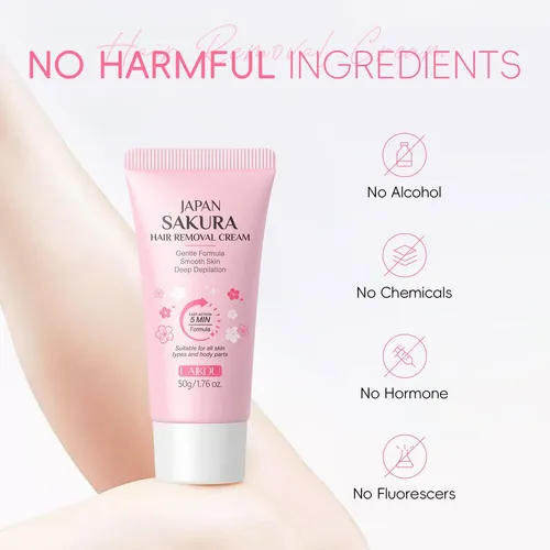 Set Laikou Crema Depilatoria Y Loción Corporal 2 Pzs Sakura