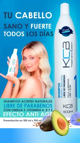Kit Kcb Shampoo 1l Máscara Óleos Vitales 980g