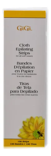 Tiras Depiladoras De Tela Gigi Wax Para Todas Las Ceras Blan