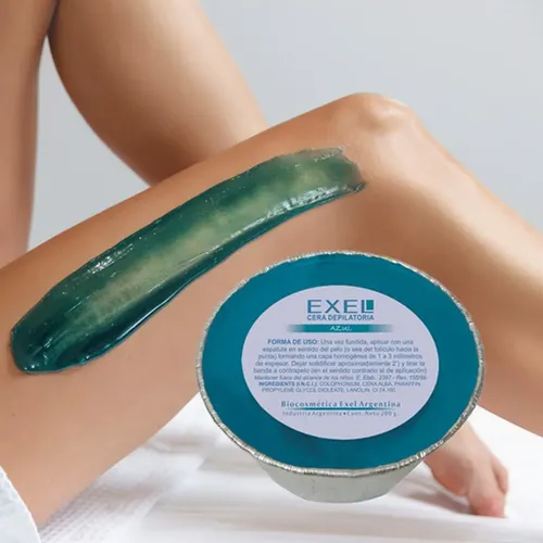 Cera Depilatoria Elastica Profesional Exel Azul X 200 Grs