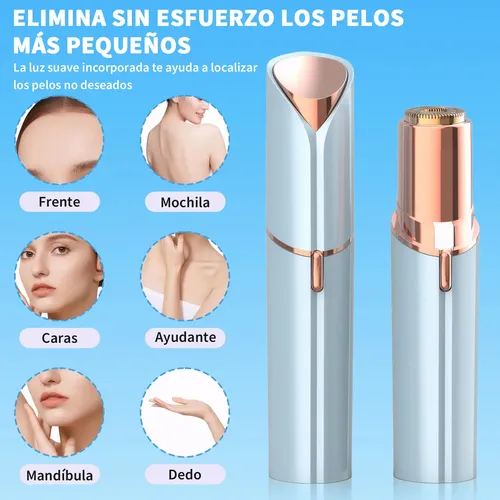 . Depiladora Facial Eléctrica Recargable Usb Con Luz Led, .