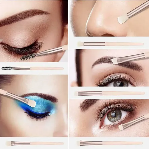 Set De 32 Brochas De Maquillaje Mini Portátiles En 4 Colores