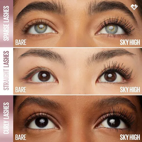 Máscara Maybelline Sky High Con Purpurina, Efecto Diamante,