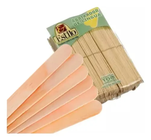 Bajalenguas De Madera Caja/100 Un – Estilo